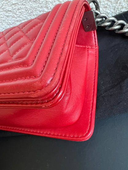 Chanel Small Red Boy Bag (RRP £5,390)