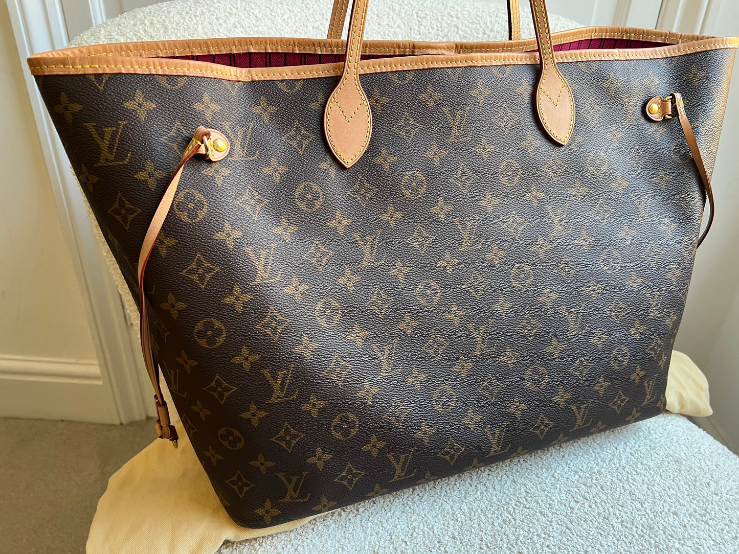 Louis Vuitton Neverfull GM Monogram Pivoine Interior (RRP £1,500)