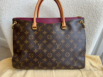 Louis Vuitton Pallas Tote in Monogram and Fuchsia (RRP £1960)