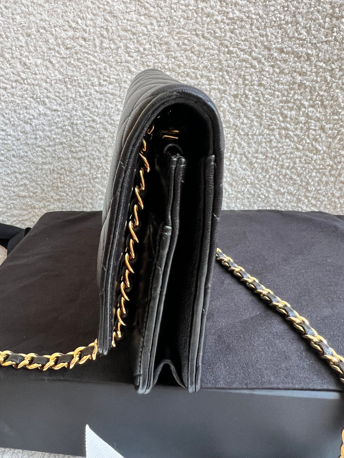 Chanel Wallet on Chain in Black Lambskin Gold Hardware (RRP £2,930)