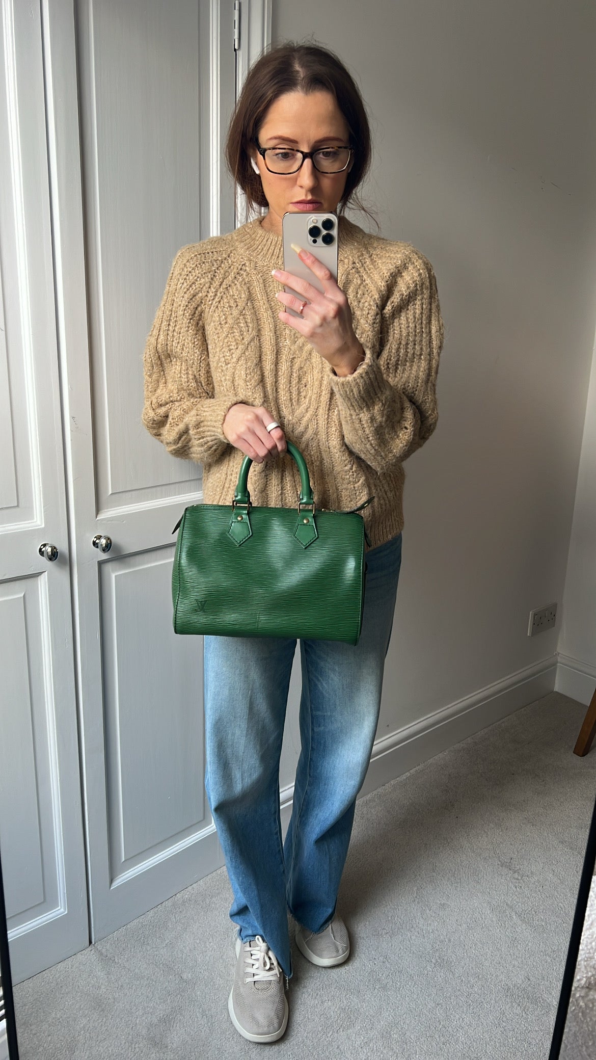 Louis Vuitton Speedy 30 Green Epi