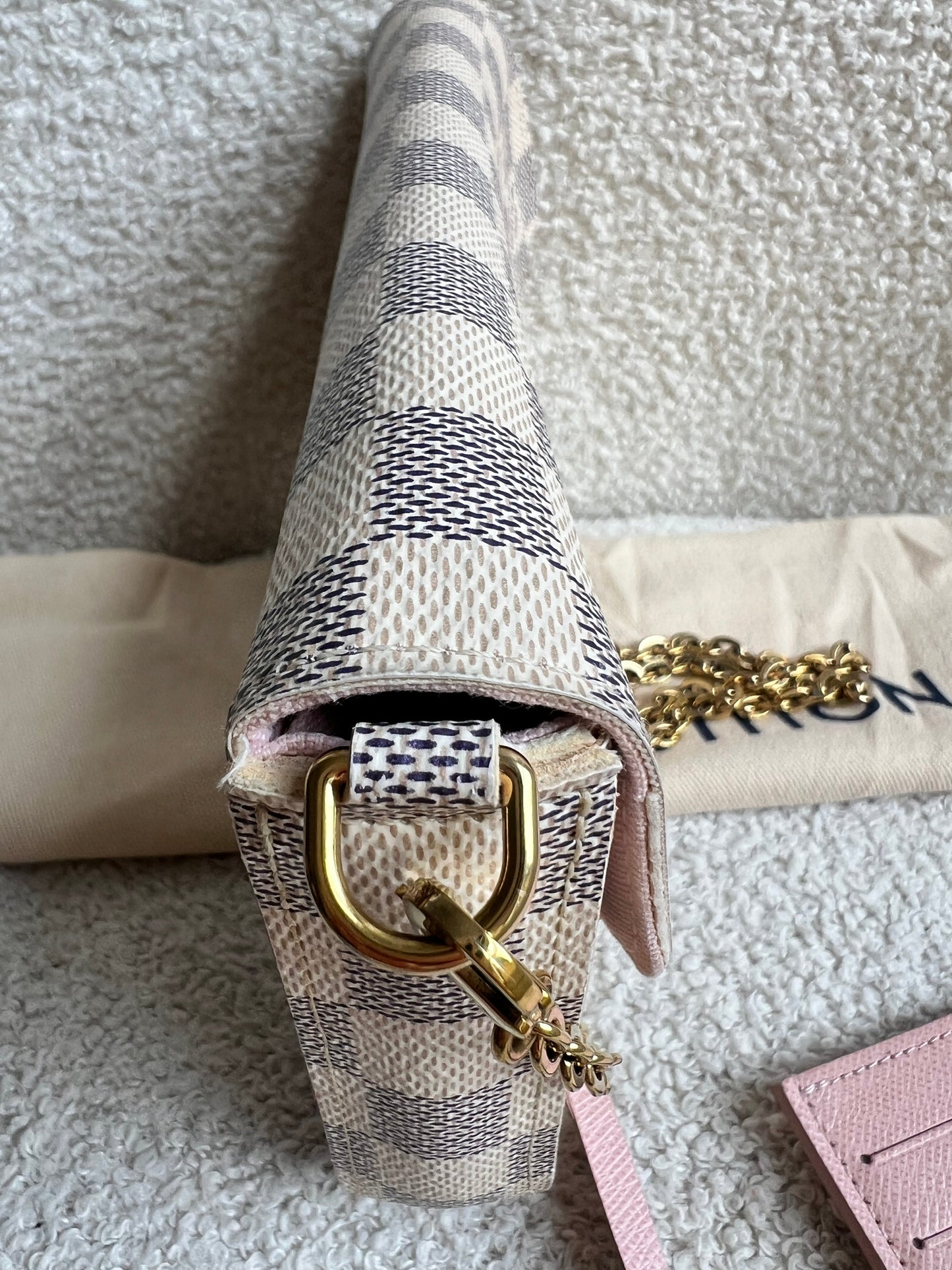 Louis Vuitton Felicie Pochette Damier Azur (RRP £1110)