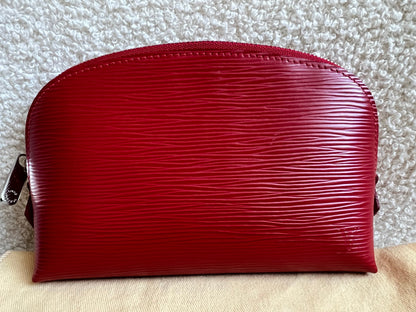 Louis Vuitton Cosmetic Pouch PM Red Epi