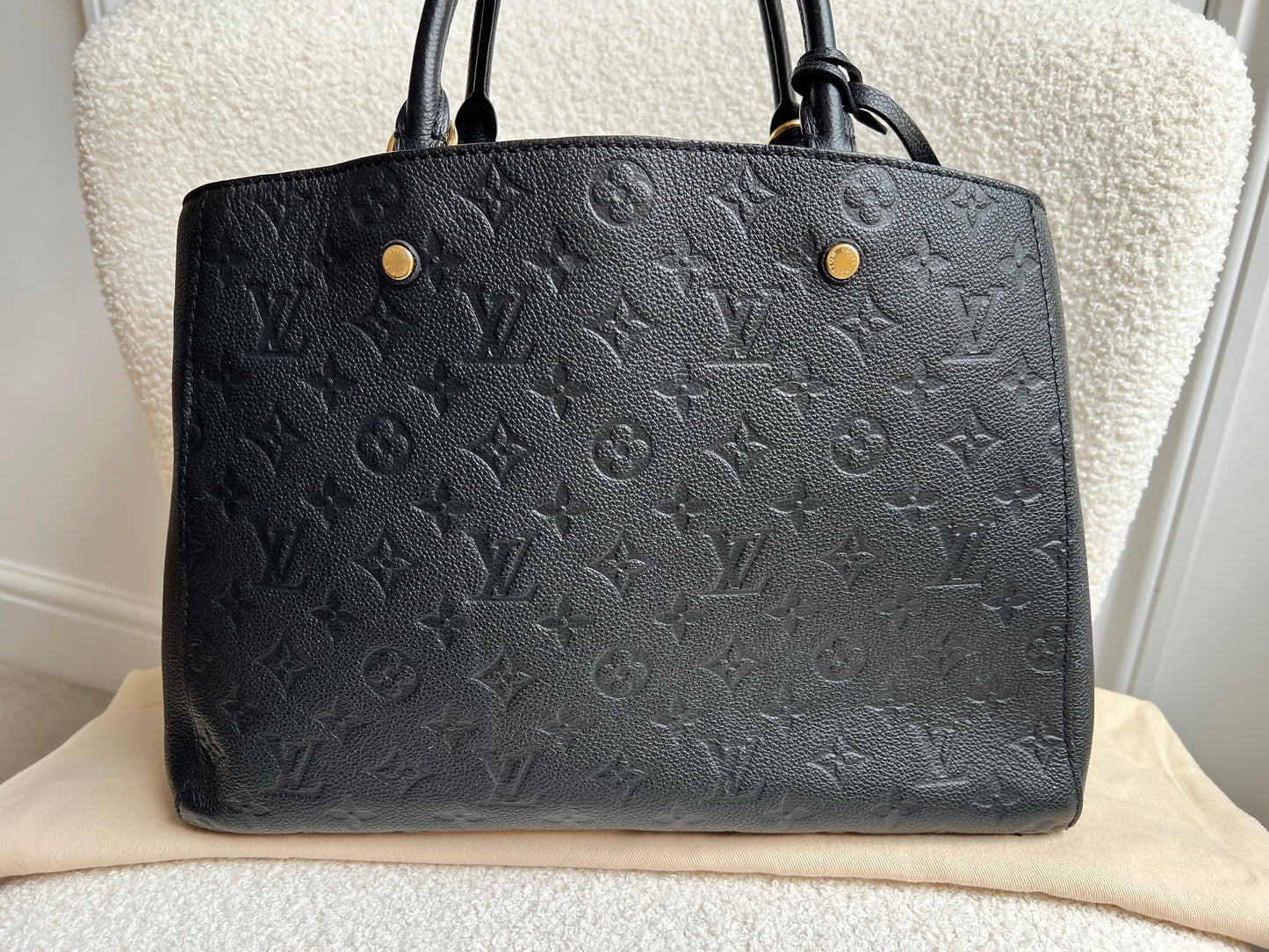 Louis Vuitton Montaigne GM in Black Monogram Empreinte (RRP £2230)