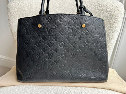Louis Vuitton Montaigne GM in Black Monogram Empreinte (RRP £2230)