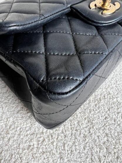 Chanel Mini Rectangular Classic Flap in Black Lambskin (RRP £4,390)