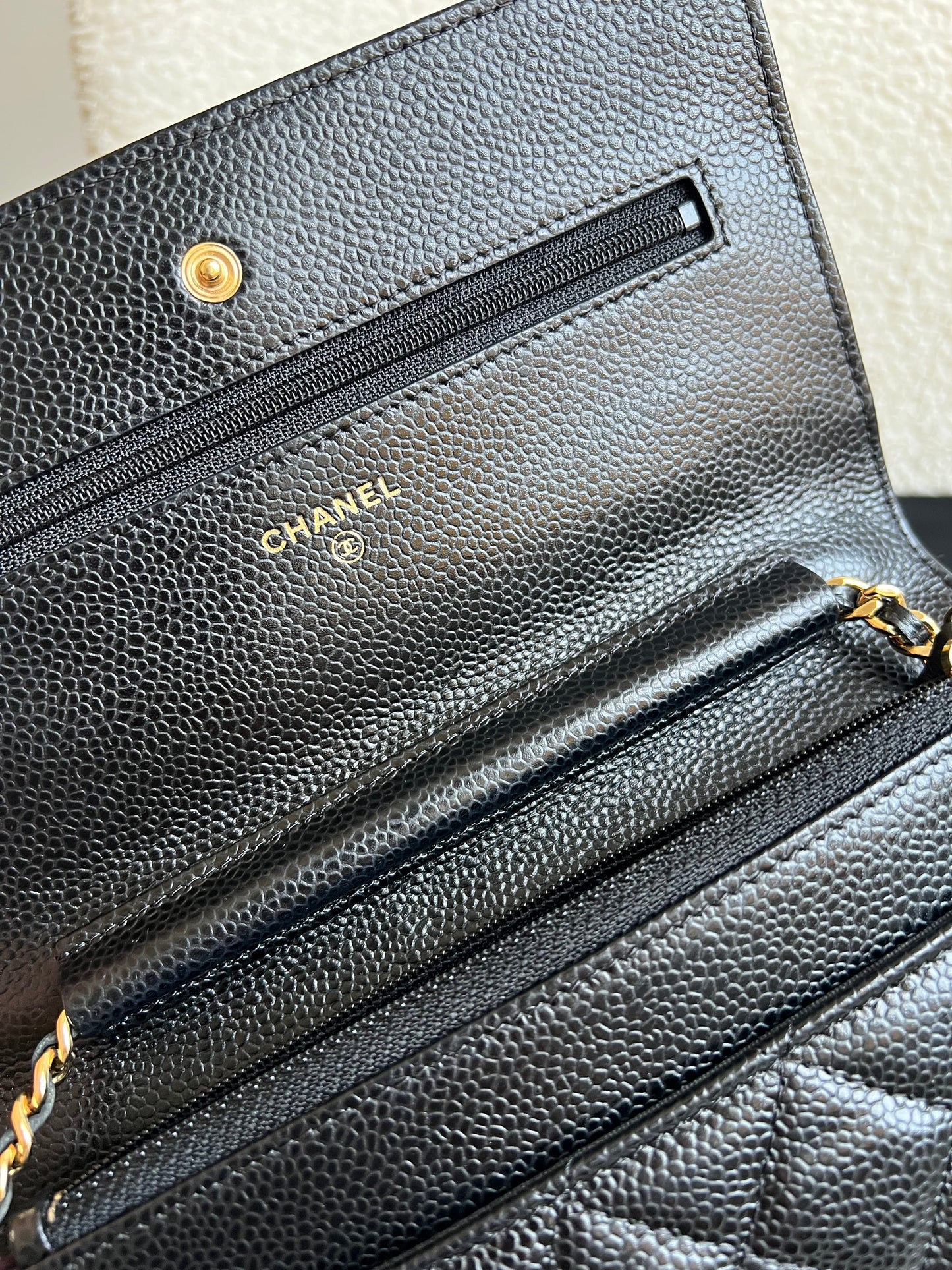 Chanel Black Caviar Wallet on Chain (RRP £2,930)