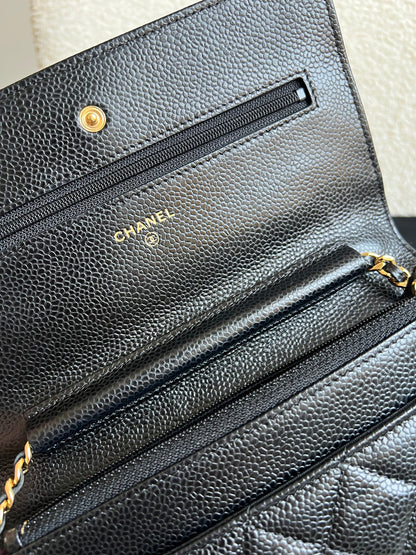 Chanel Black Caviar Wallet on Chain (RRP £2,930)