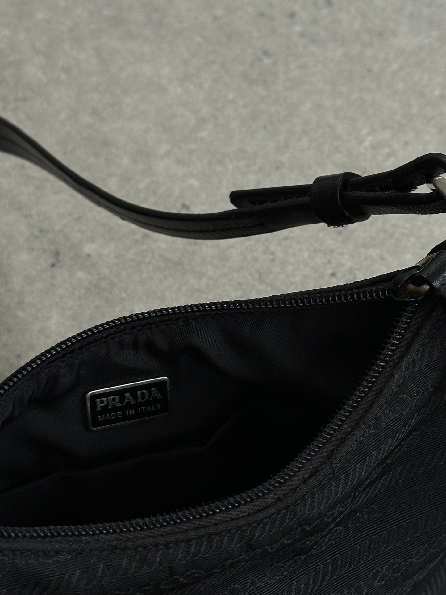 Prada Nylon Tessuto Monogram Crossbody Bag