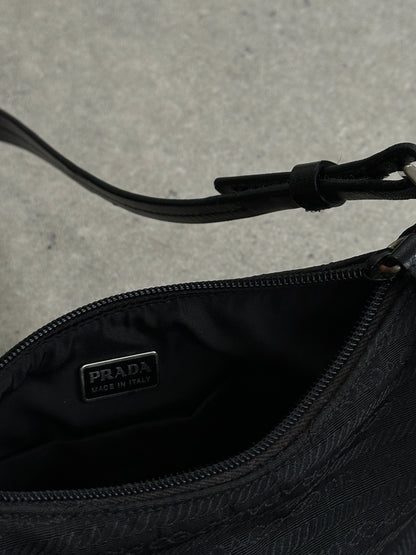 Prada Nylon Tessuto Monogram Crossbody Bag
