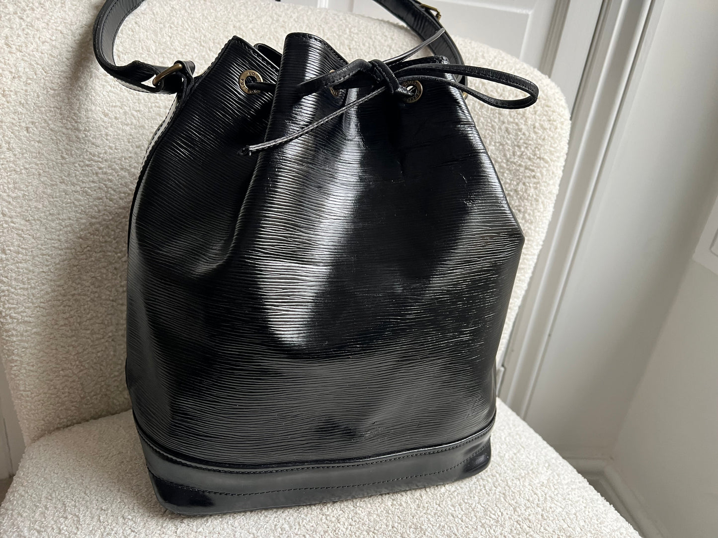 Louis Vuitton Black Epi Noe GM