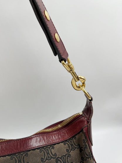 Vintage Celine Triomphe Canvas Crossbody Bag