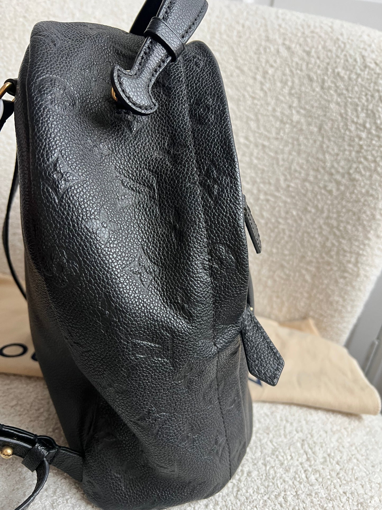 Louis Vuitton Sarbonne Backpack Black Empreinte