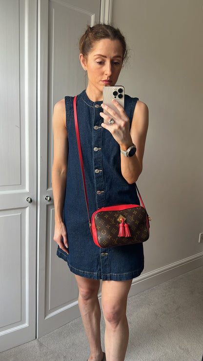 Louis Vuitton Saintonge Monogram Red