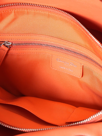 Christian Dior Polochon Cannage Rouge Dior Granville Top Handle Bag