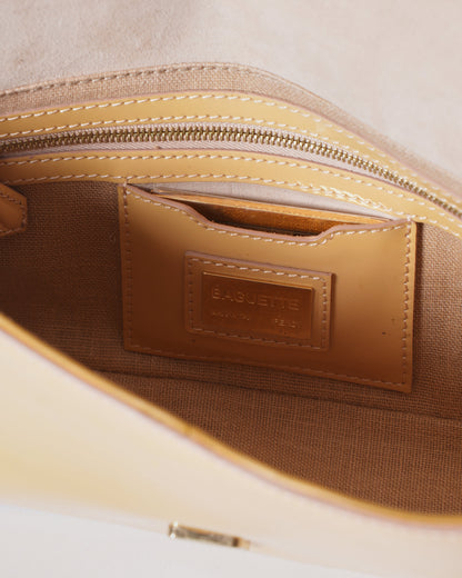 Fendi Iconic Baguette In Yellow Patent