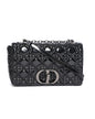 Christian Dior Medium Caro Bag In Black Patent Leather