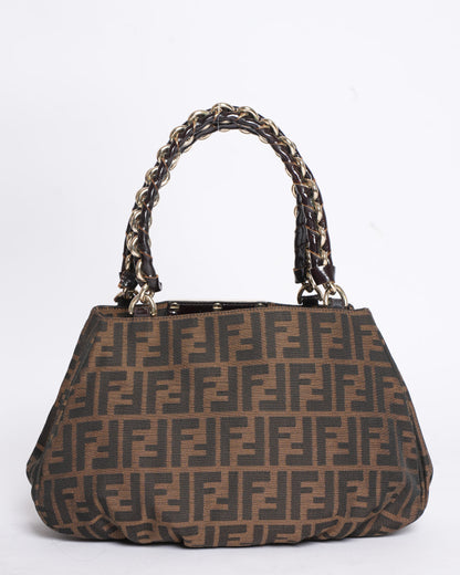 Fendi Tobacco Zucca Mia Shoulder Bag