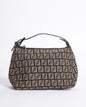 Fendi Black Fabric Baguette Shoulder Bag