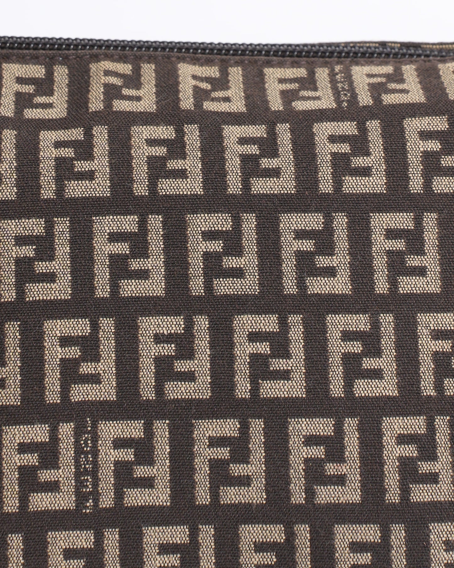 Fendi Black Fabric Baguette Shoulder Bag