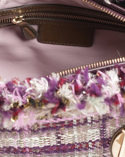 Christian Dior Tweed Lady Dior Medium Bag