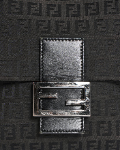 Fendi Zucchino Monogram Crossbody in Black