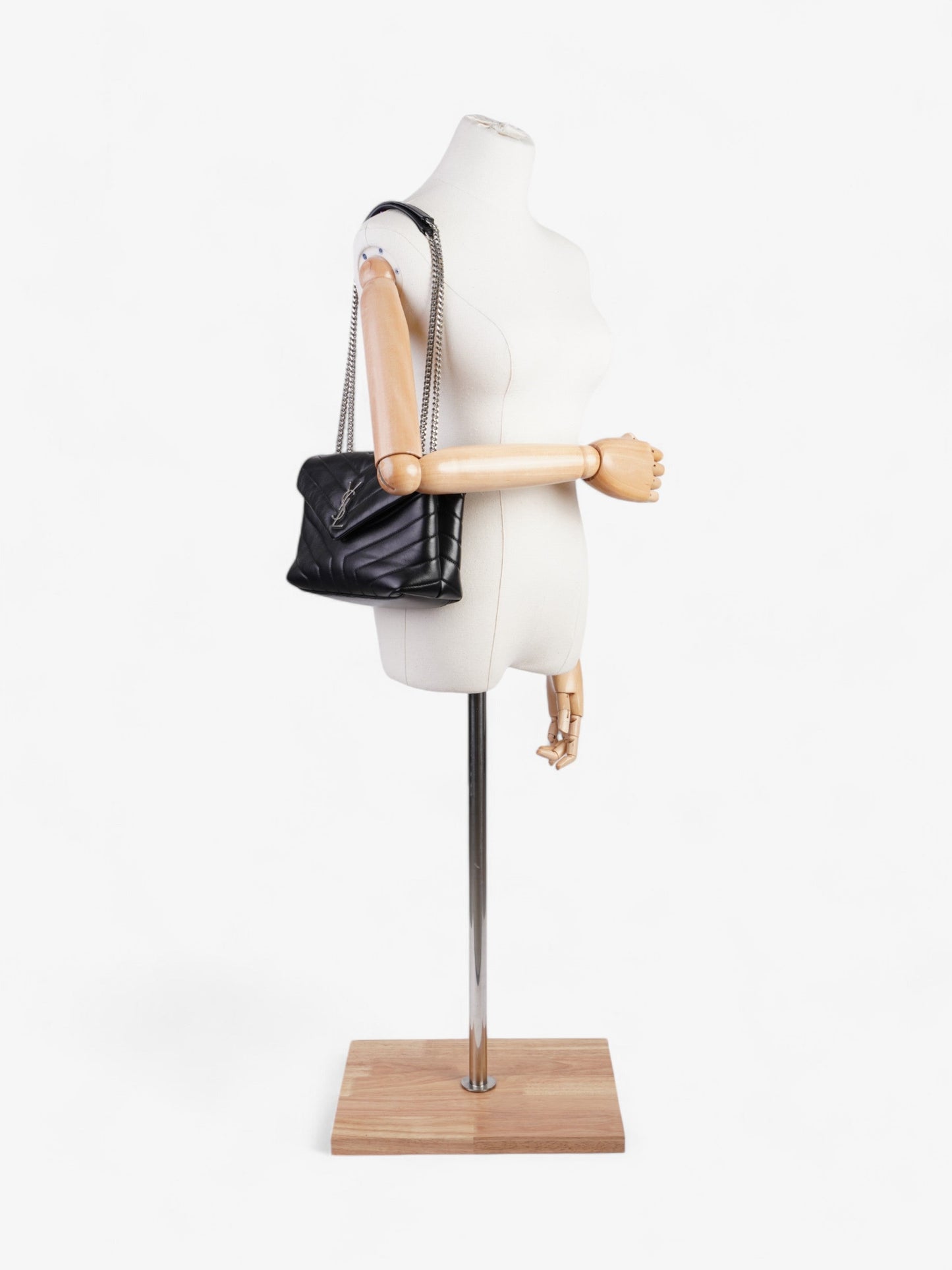 Saint Laurent Lou Leather Black Handbag Style 3