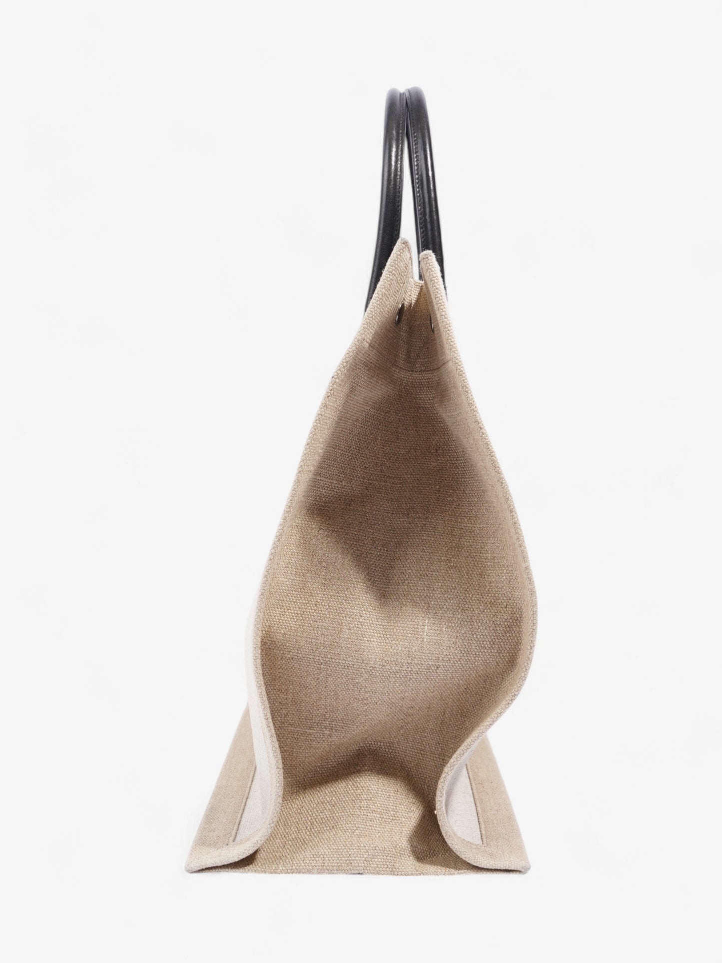 Saint Laurent Luxury Leather Beige Tote Bag
