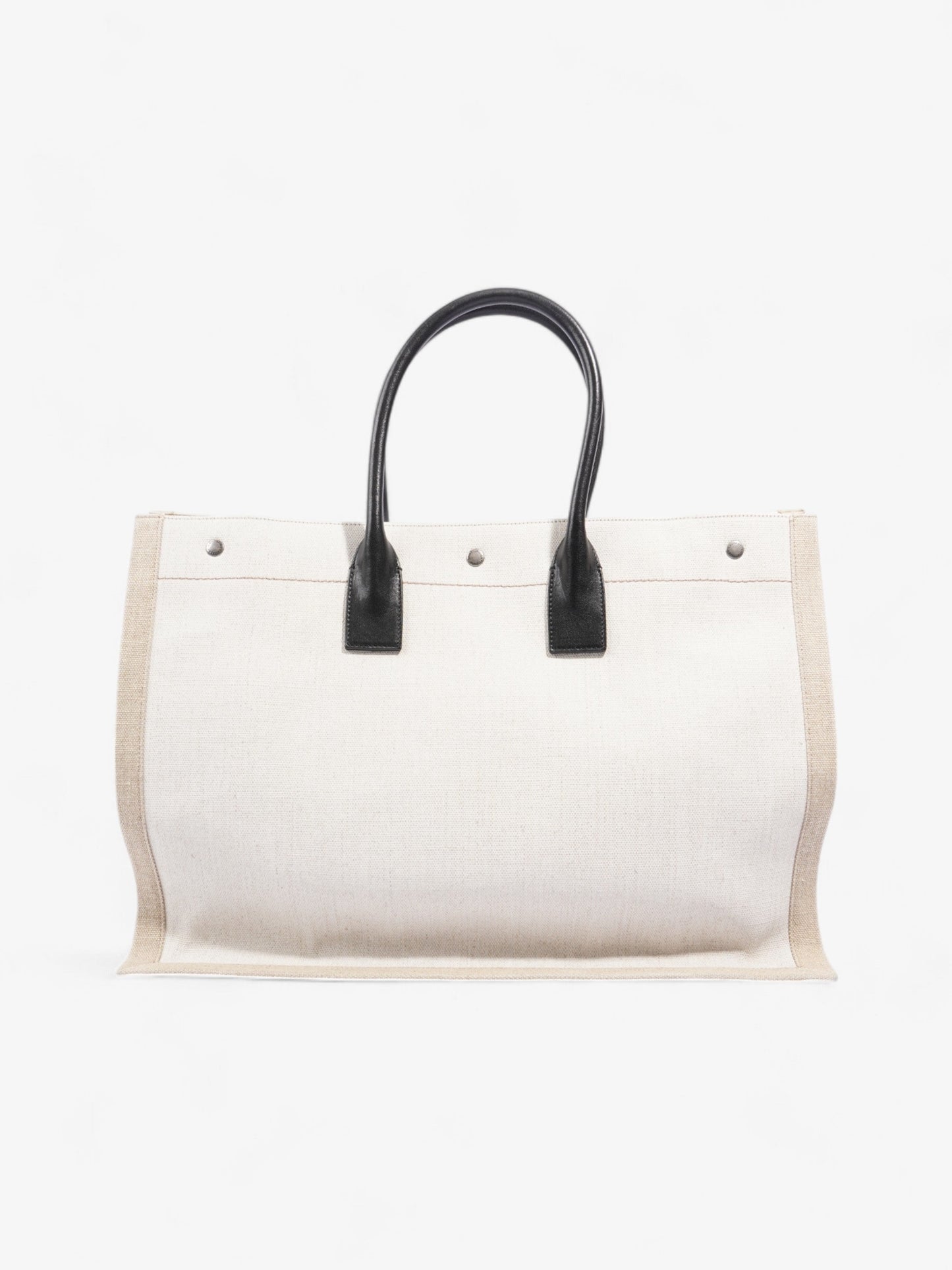 Saint Laurent Luxury Leather Beige Tote Bag