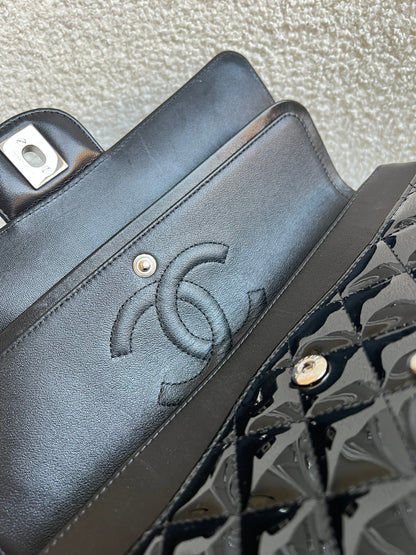 Chanel Medium Classic Flap in Black Patent Leather