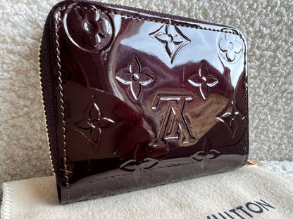 Louis Vuitton Zippy Coin Purse in Amarante Vernis Patent (RRP £420)
