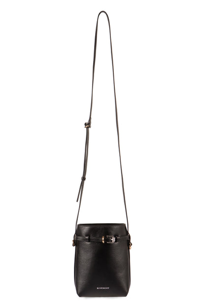 VOYOU LEATHER CROSSBODY PHONE HOLDER
