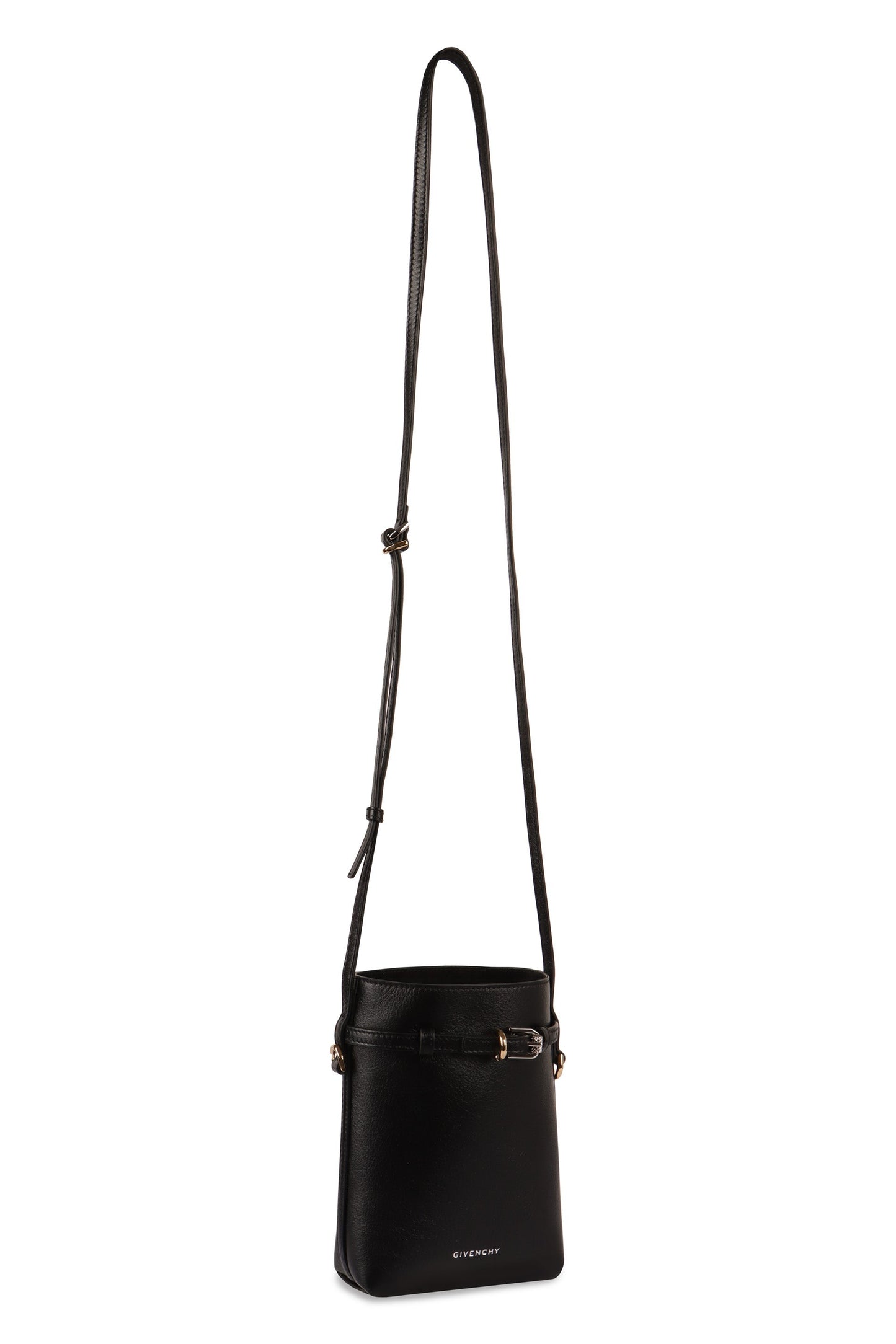 VOYOU LEATHER CROSSBODY PHONE HOLDER
