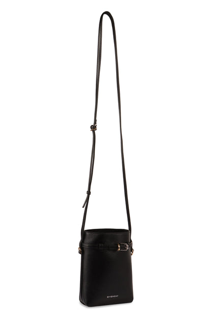 VOYOU LEATHER CROSSBODY PHONE HOLDER