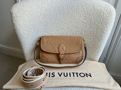 Louis Vuitton Diane Satchel Sand Empreinte (RRP £2,120)