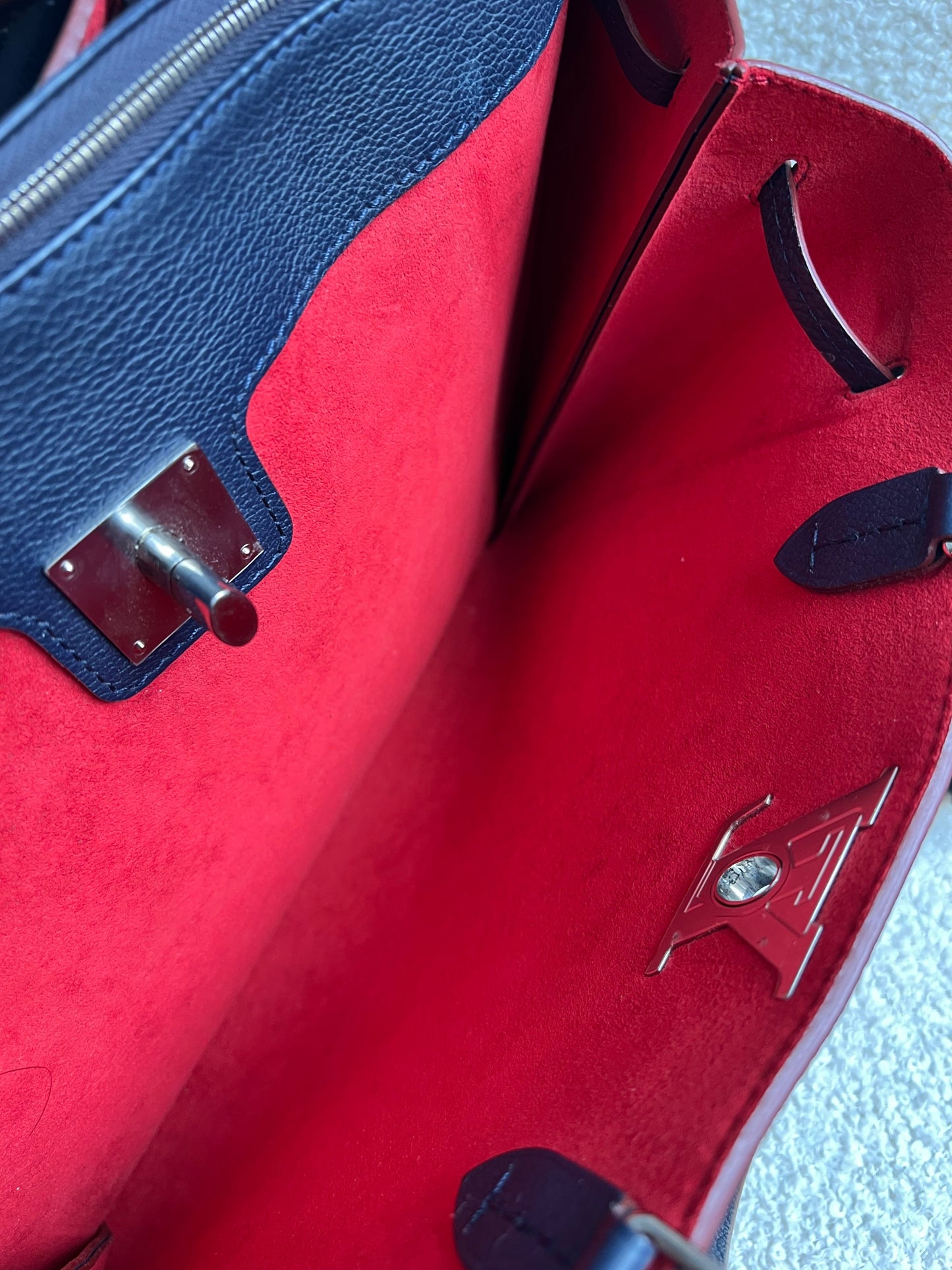 Louis Vuitton Lockmeto Bag in Marine Rouge