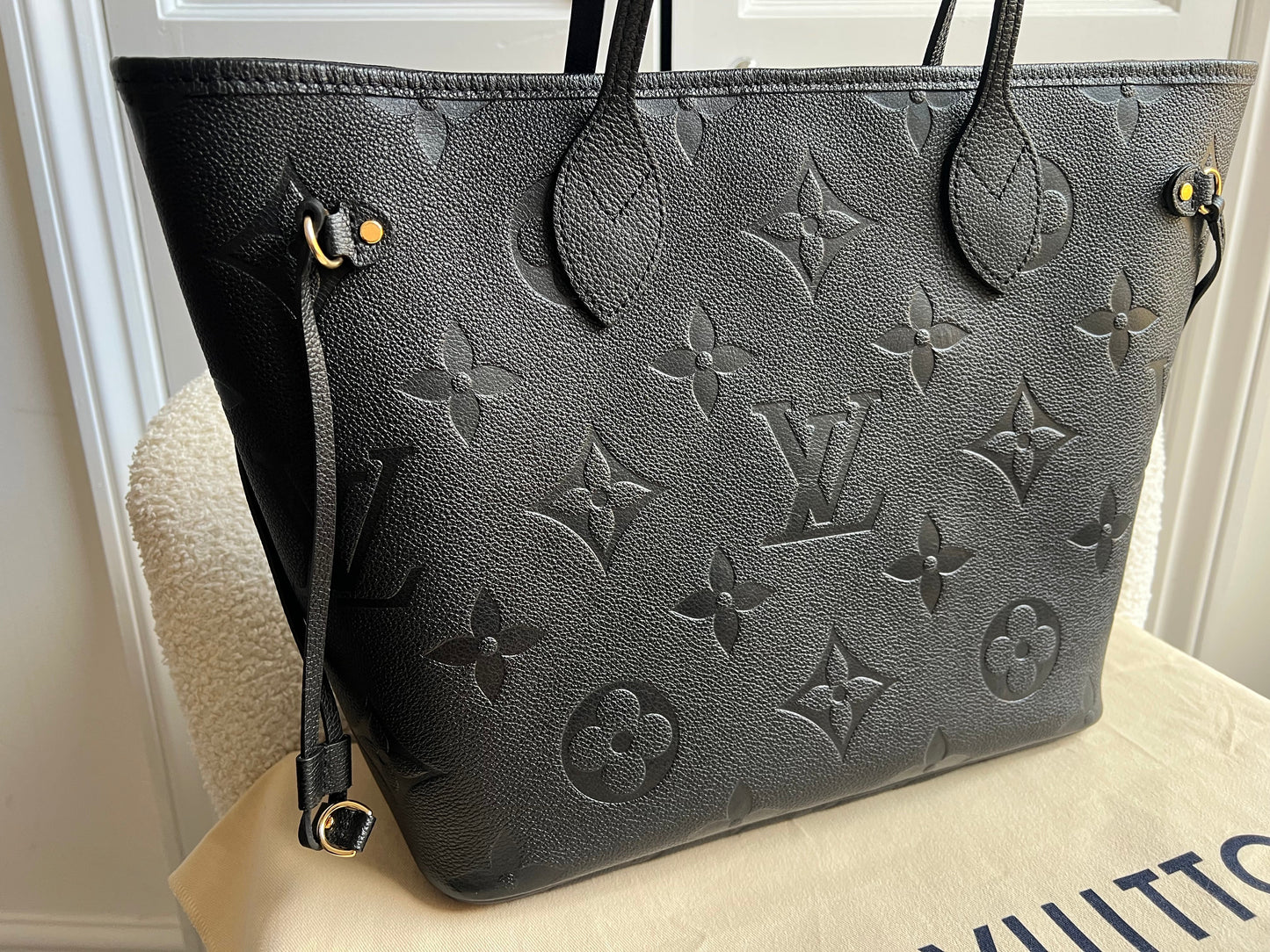 Louis Vuitton Neverfull MM Black Empreinte (RRP £2,010)