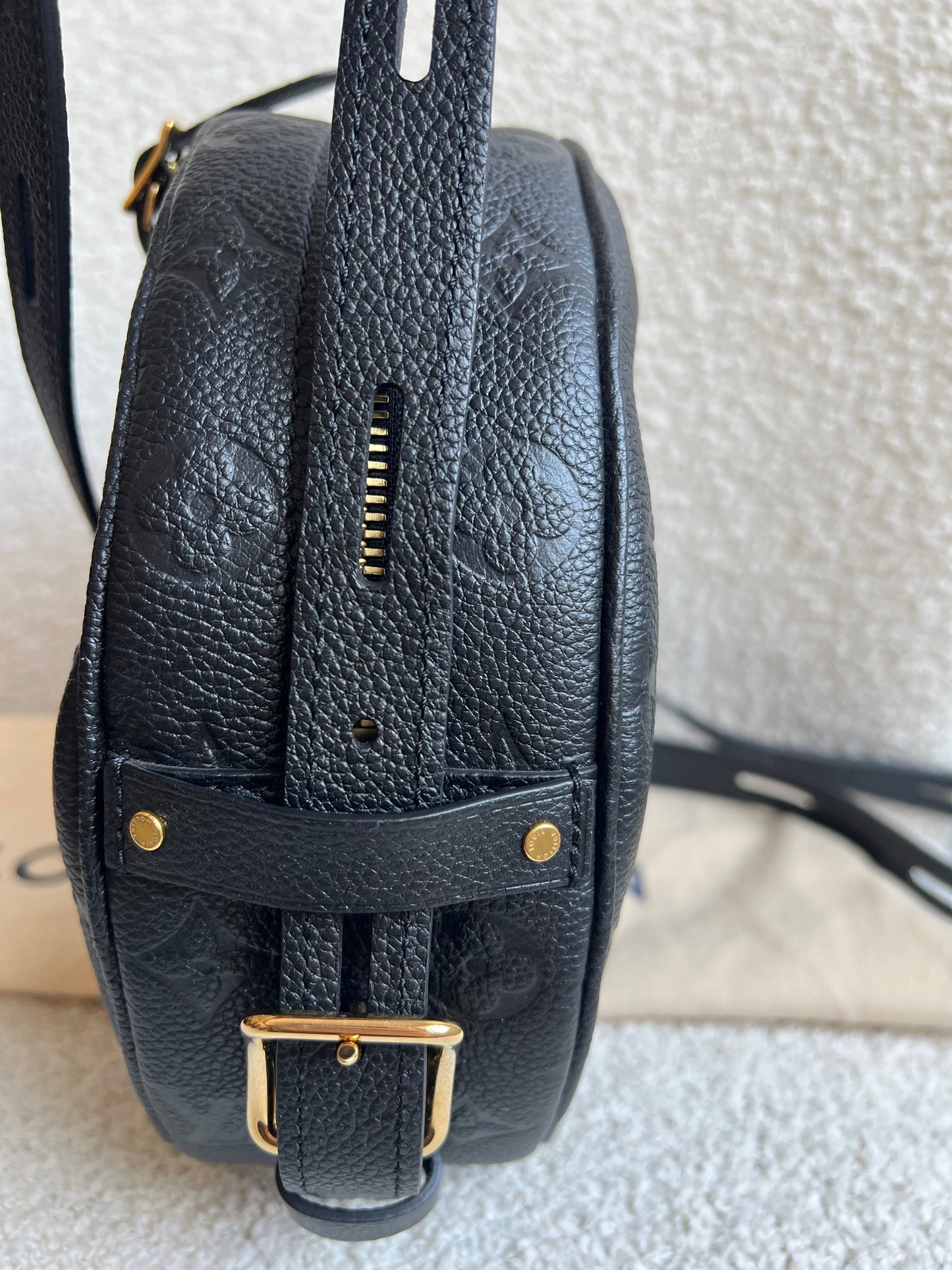 Louis Vuitton Boite Chapeau Souple MM Black Empreinte (RRP £2590)