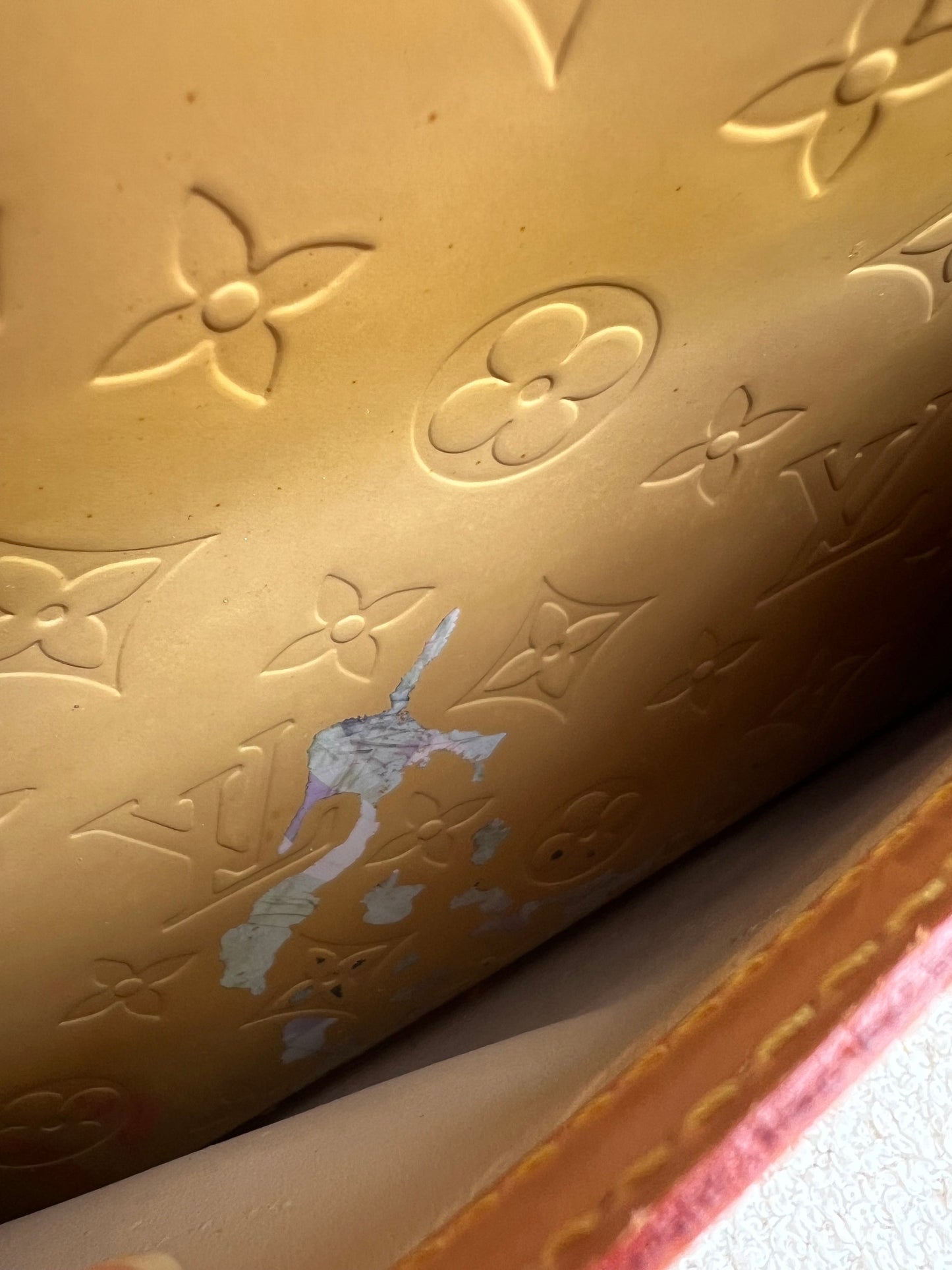 Louis Vuitton Tompkins Square Bag Pearl Monogram Vernis