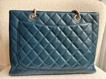 Chanel Dark Blue Blue Caviar Grand Shopper Tote (GST)