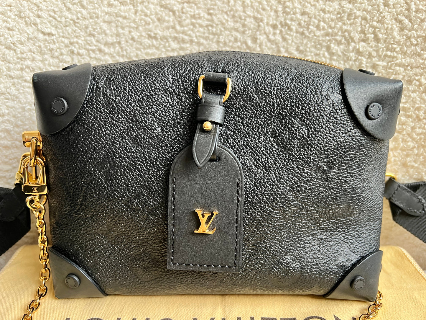 Louis Vuitton Black Empreinte Petite Malle Souple Bag (RRP £2420)