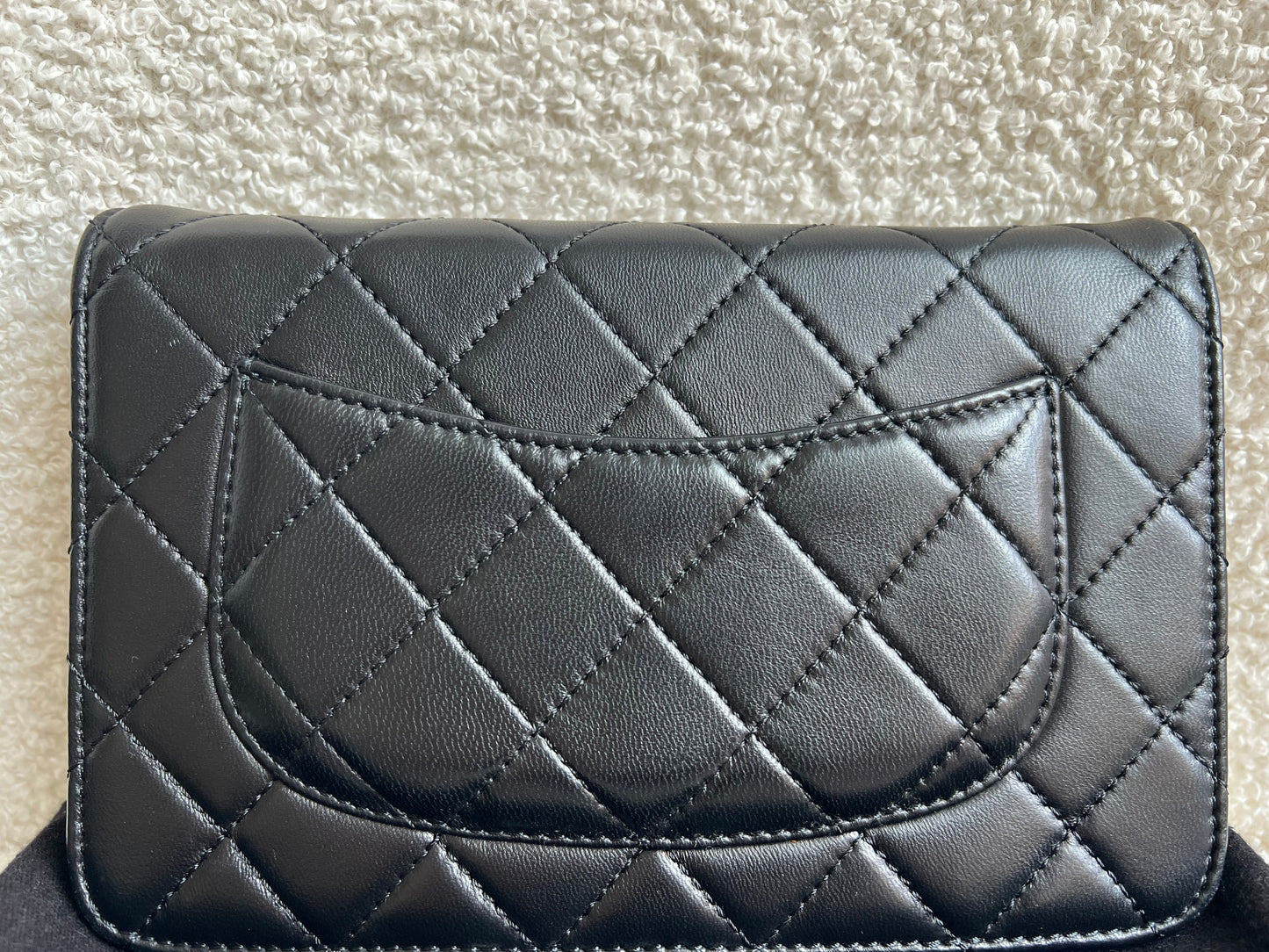 Chanel Wallet on Chain in Black Lambskin Silver Hardware (RRP £2,930)