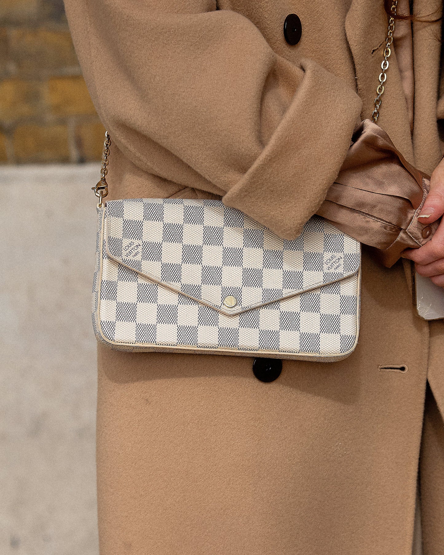 Louis Vuitton Felicie Pochette Damier Azur (RRP £1110)