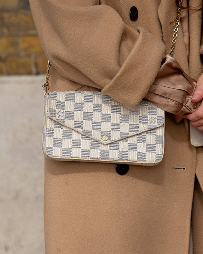 Louis Vuitton Felicie Pochette Damier Azur (RRP £1110)