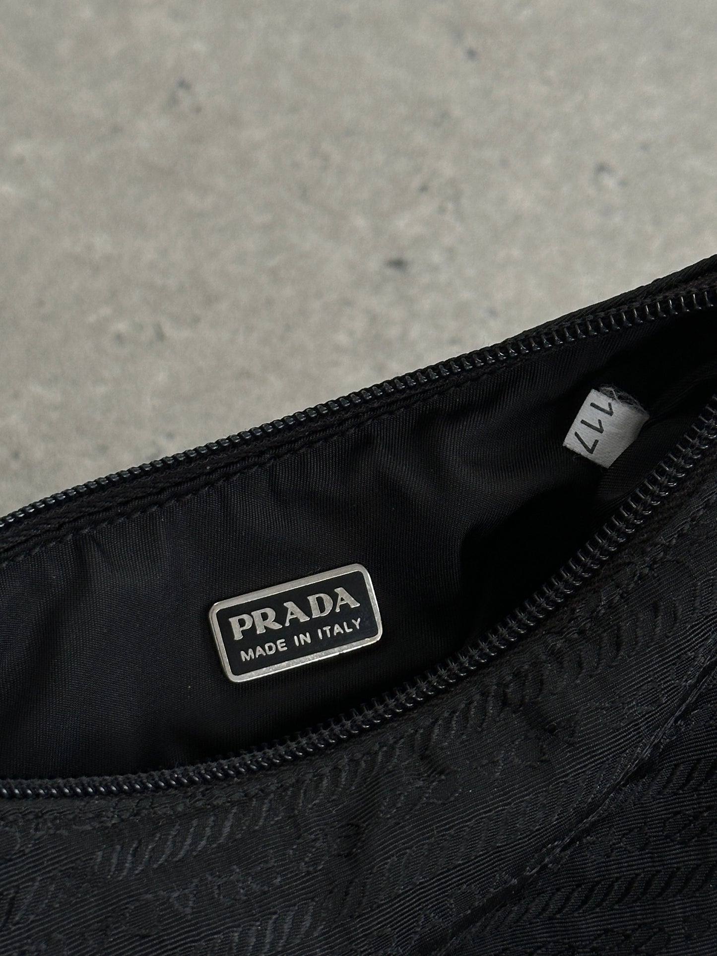 Prada Nylon Tessuto Monogram Crossbody Bag