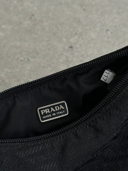 Prada Nylon Tessuto Monogram Crossbody Bag