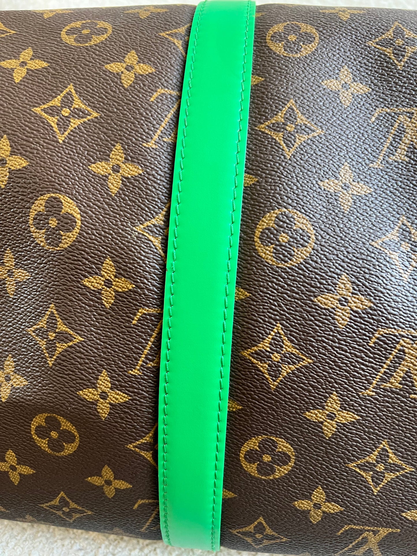 Louis Vuitton Keepall Bandouliere 50 Monogram Macassar and Minty Green (RRP £2,520)