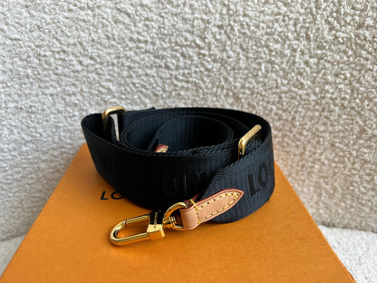 Louis Vuitton Black Canvas Bandouliere Strap