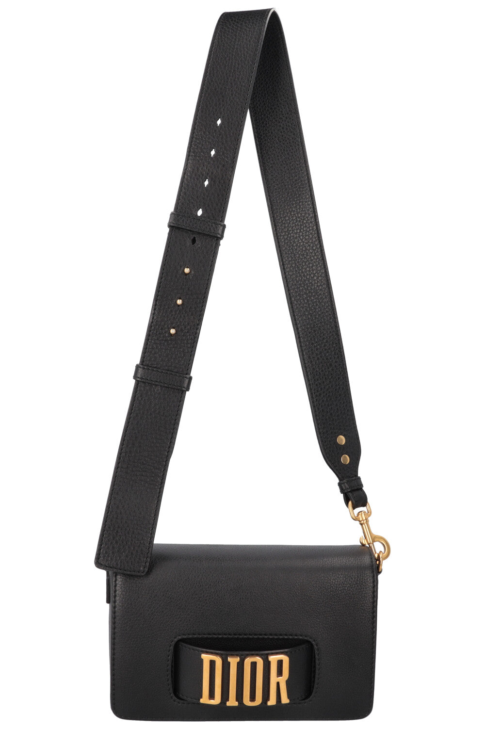 Christian Dior Dio R Evolution Bag Leather Black