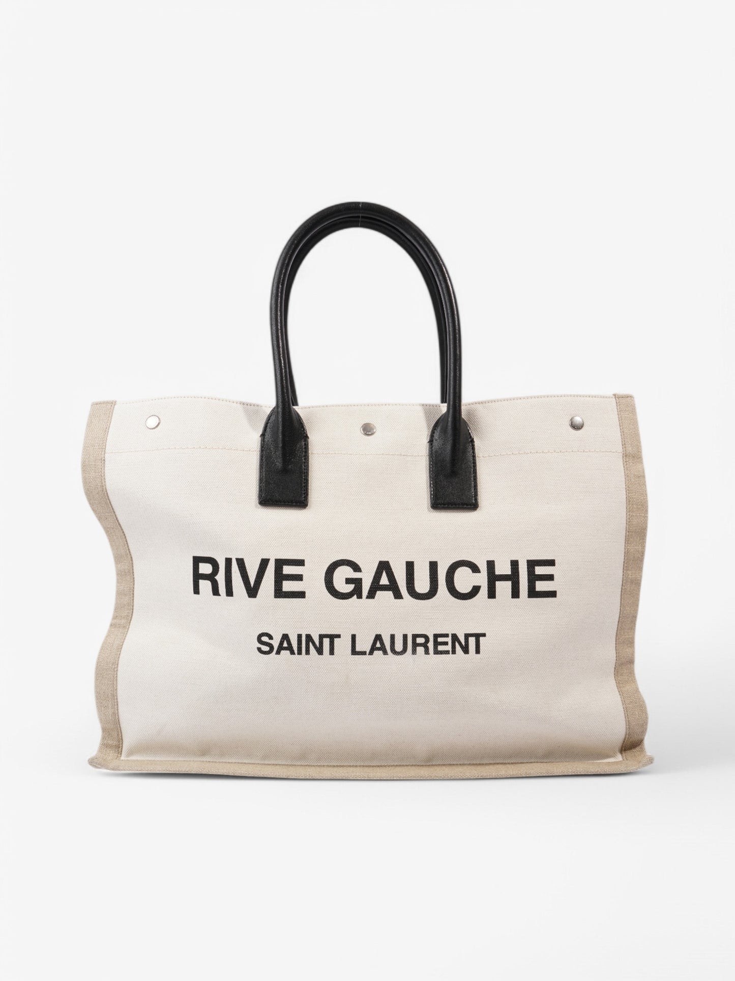 Saint Laurent Canvas Black Tote Bag Style 5